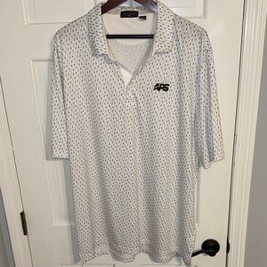 Byron Nelson White  cocktail Patterned Men's Polo Shirt